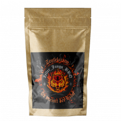 "Teufelszeug" von den Zeller Jungs ist die höllisch scharfe Ansage. 120.000 Scoville (Birds Eye Chili) treffen auf Knoblauch, Zwiebel & Flor de Sal. Der ultimative Kick für Hot Wings, Chili & mutige Griller.