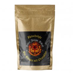 Fleisch kann jeder, Style nicht! Der "Fleischstyle" von den Zeller Jungs ist das ultimative Steak-Upgrade. Edles Flor de Sal trifft auf die fruchtige Frische von Zitronenschale und die unglaubliche Umami-Tiefe von fermentiertem Knoblauch. Der absolute Wow-Effekt für dein Ribeye oder Flanksteak!